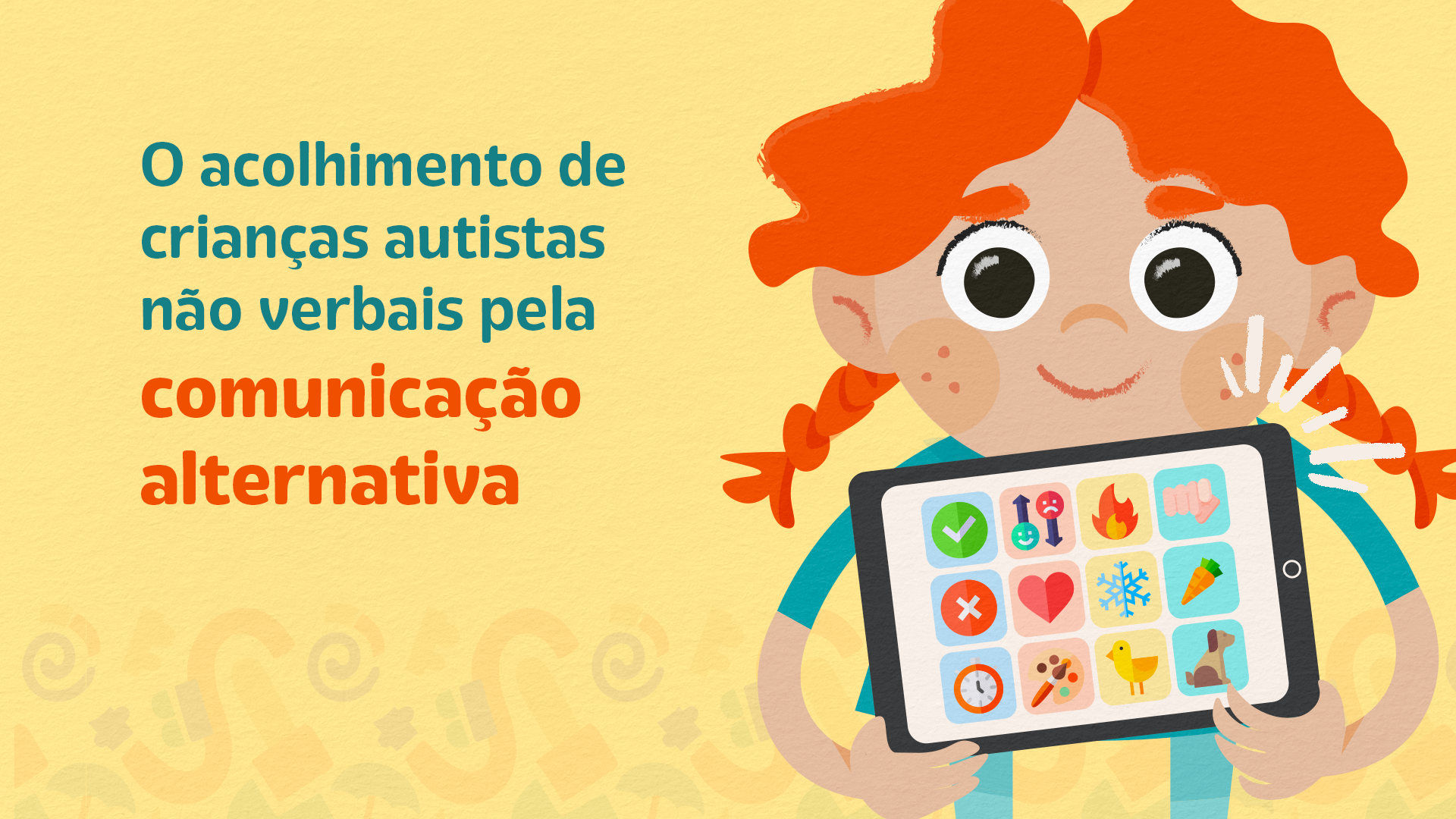 Comunicação alternativa para construir diálogos com crianças autistas não verbais